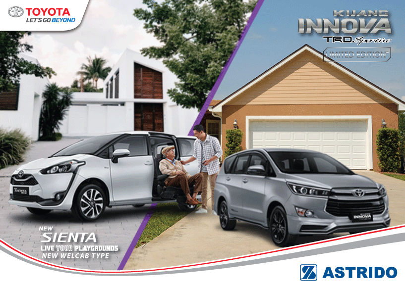 Toyota AStrido - Toyota Luncurkan Kijang Innova TRD Sportivo Limited dan Sienta Welcab